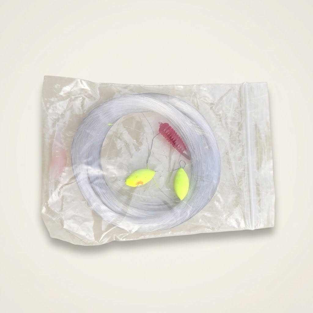 Kit de pêche du kit de survie : fil, hameçons, flotteurs et leurres