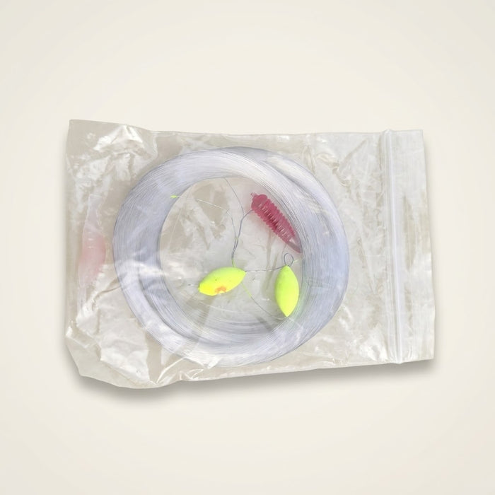 Kit de pêche du kit de survie : fil, hameçons, flotteurs et leurres